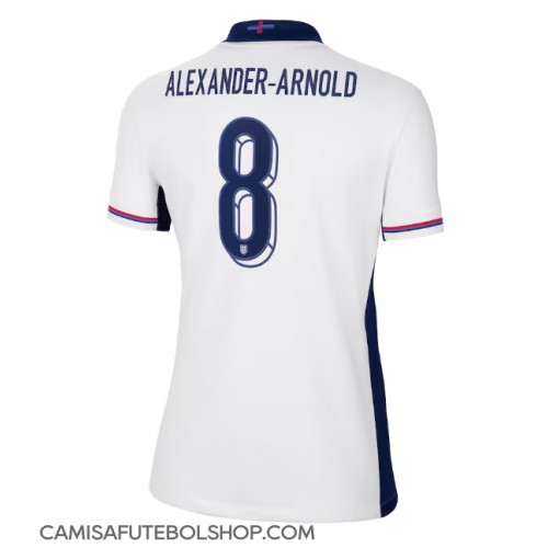 Camisa de time de futebol Inglaterra Alexander-Arnold #8 Replicas 1º Equipamento Feminina Europeu 2024 Manga Curta